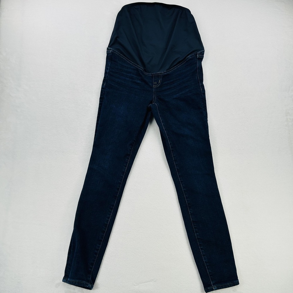 Madewell Maternity Skinny Jeans Womens 26 Stretch Over Belly Panel Denim Pants